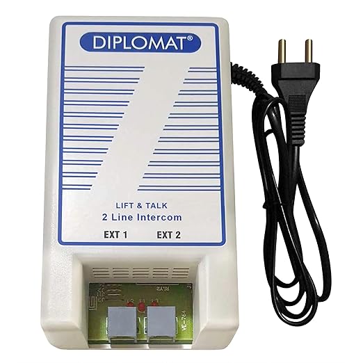 ELOVE Diplomat 2 Line Intercom System - Lift and Talk 2 Line Intercom Extension System for Office, House, Home, Shops