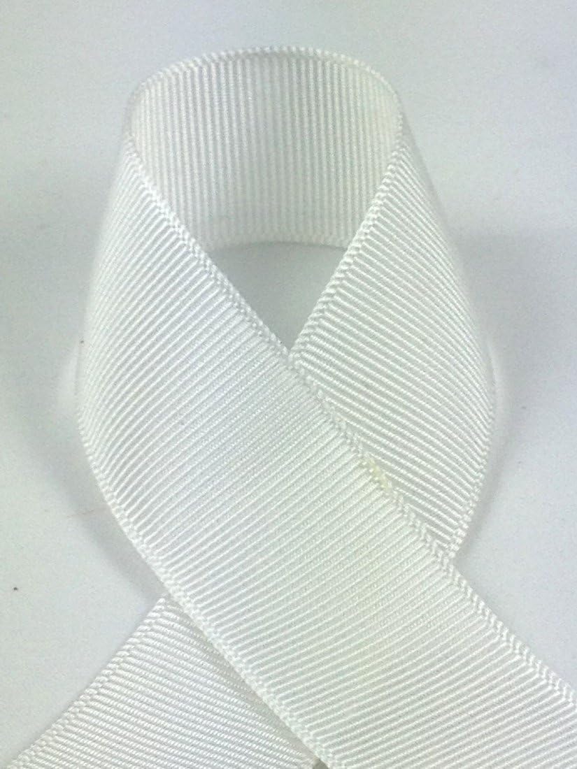 Schiff Ribbons 705-1.5 3/8-Inch Grosgrain Rayon and Cotton Ribbon, 50-Yard, White