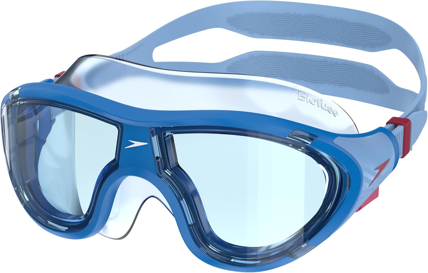 Speedo Biofuse 2.0 Junior Swim Goggles - Curved Lens for Wide View, Anti-Fog, UV Protection Kids Mask
