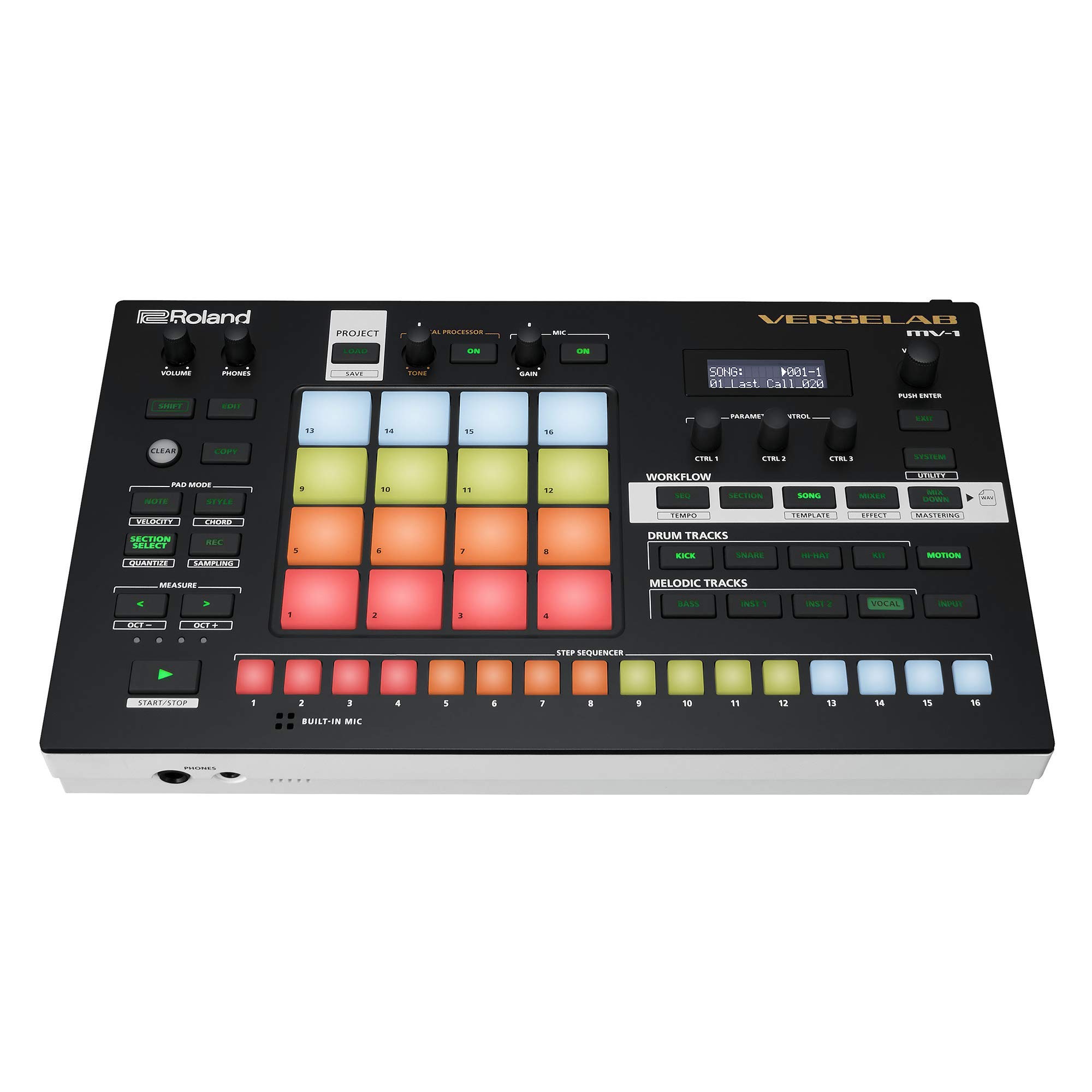 VERSELAB 音楽制作機器 7月3日新品購入品 Amazon | Roland ローランド VERSELAB MV-1 オールインワン楽曲