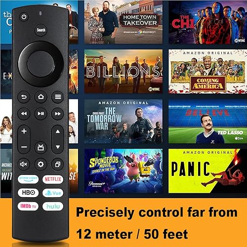 Miniatura 2 de Paquete de 2 Control remoto AZMKIMI compatible con Toshiba Fire TV y control remoto Insignia Fire TV, con Prime Video, Netflix, HBO, Vue, ImdbTV y