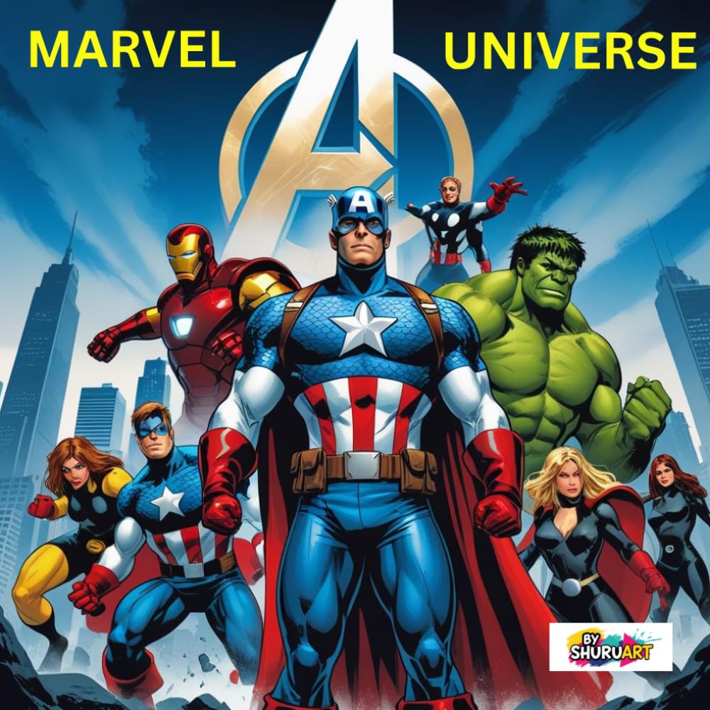 Marvel Universe: Heroes, Villains and Incredible scenes to Color !
