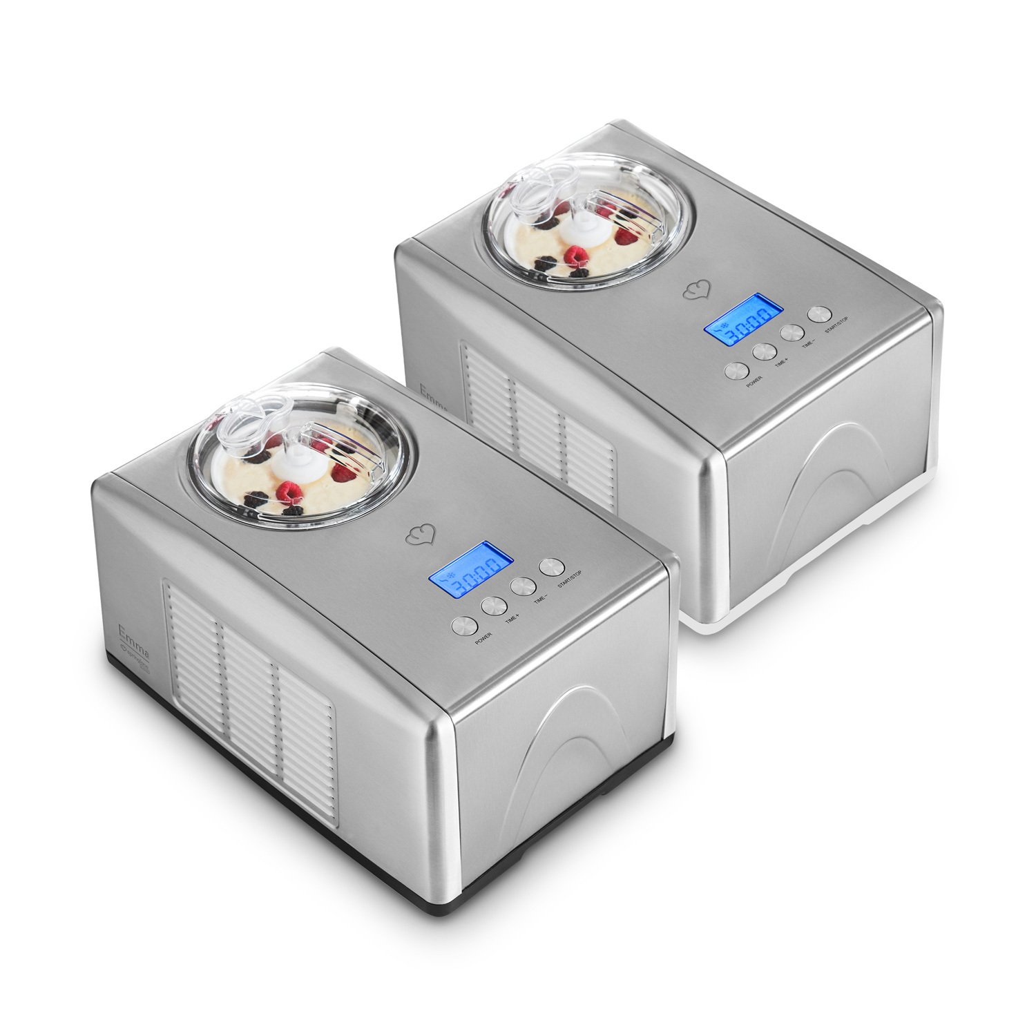 Buy Ice Cream Maker Emma with Compressor 150W, 1.5L, Stainless Steel