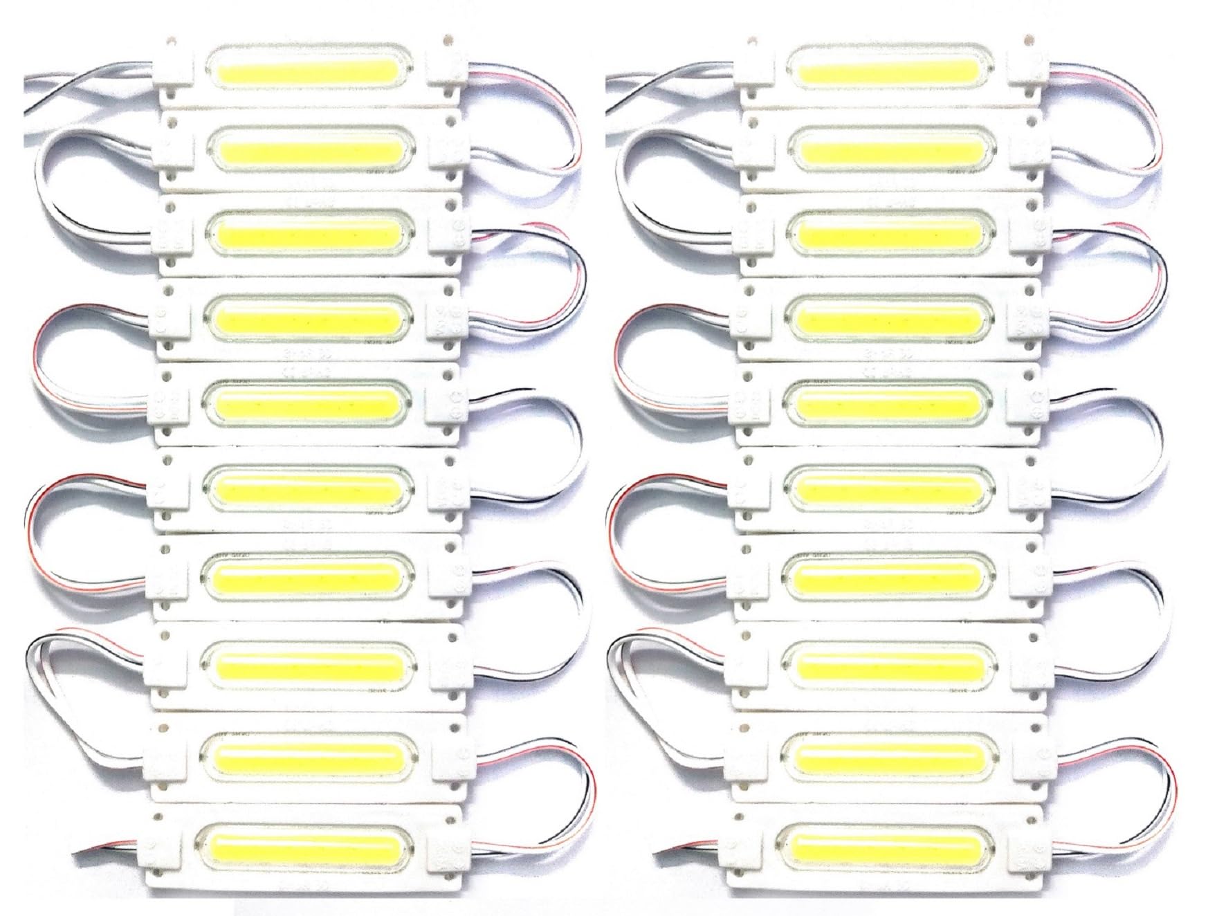Steko 20 Pieces (White) DC 12 Volt 2 Watt Capsule Shape LED Module Light Lamp Bulb Multipurpose Use for Auto, Bike & Car Decoration-image-44