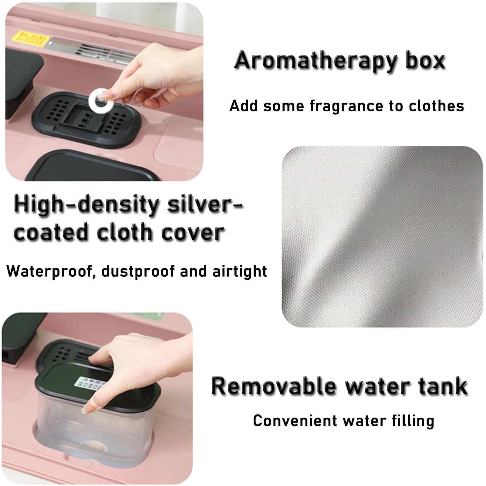 Máquina de Planchado automática, Secadora de Ropa Plegable, máquina de Secado a Vapor, máquina de Planchado y eliminación de Arrugas portátil para el hogar, máquina de Secado