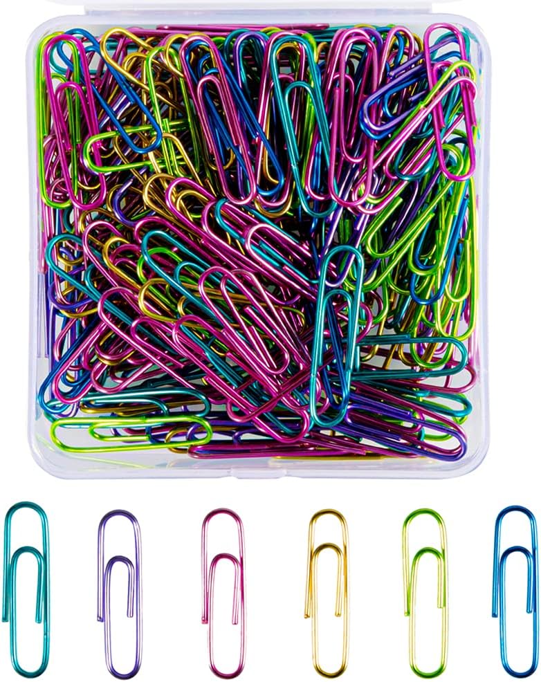 Paper Clips,Deoot 200 PCS Medium Size Paper Clips Smooth