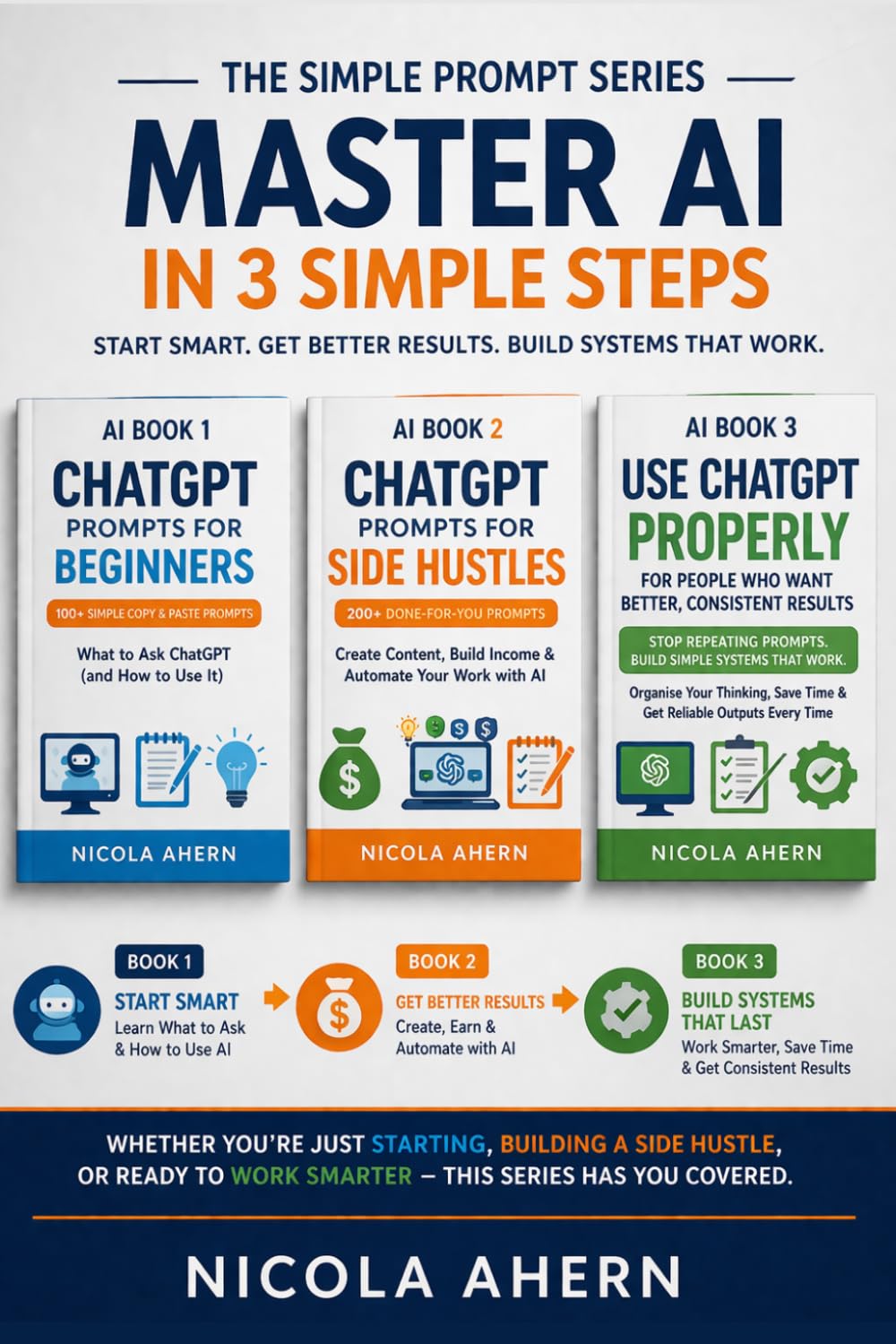 COMPLETE AI BOOK 1 2 & 3, PROMPTS FOR AI.: From total beginners to confident advanced users: 5 (AI Book Series: ChatGPT Prompts and Creative Mastery)