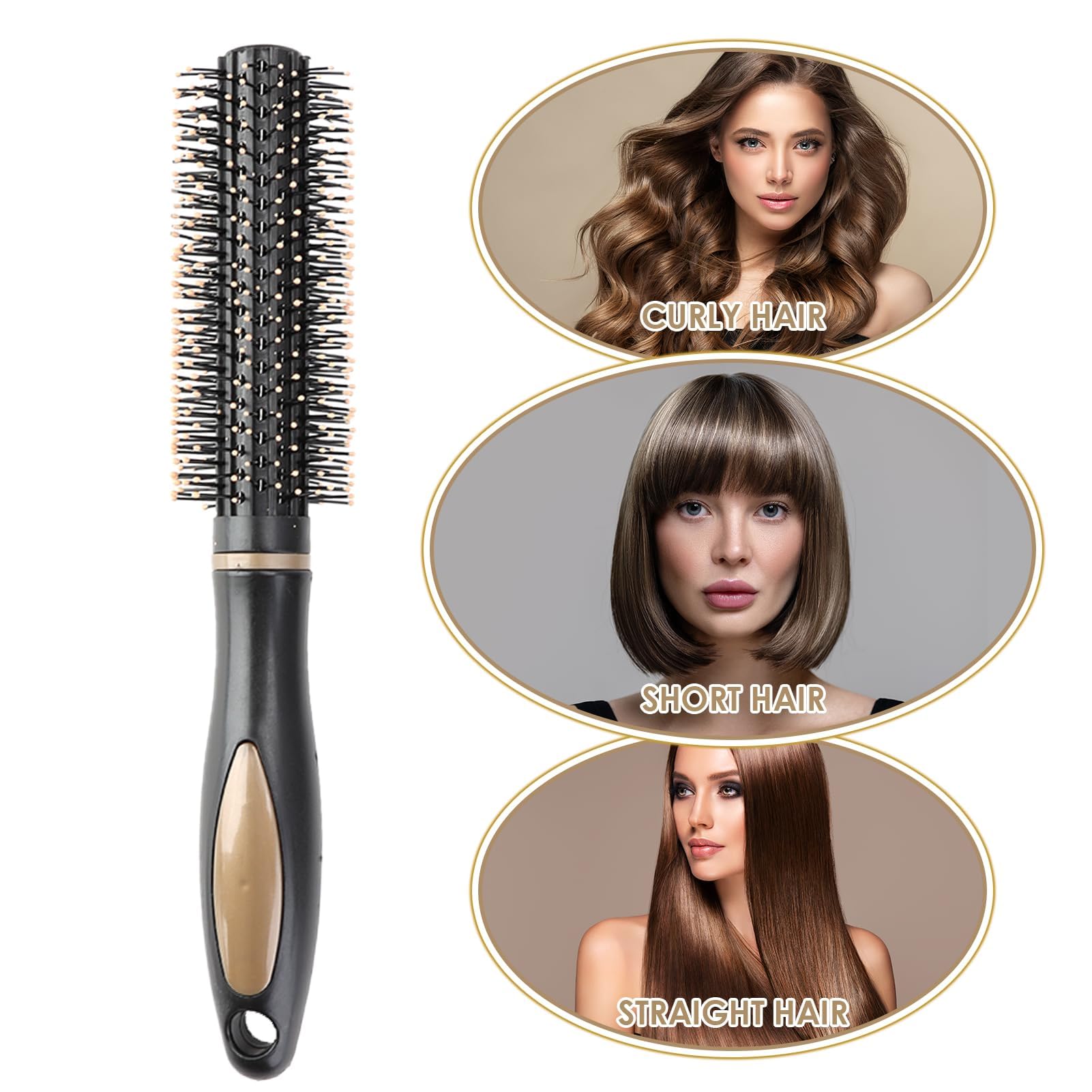 Kasoud Round Hair Comb, Brush for Blow Drying Styling At-Home Hairstyling Tool - Image 4