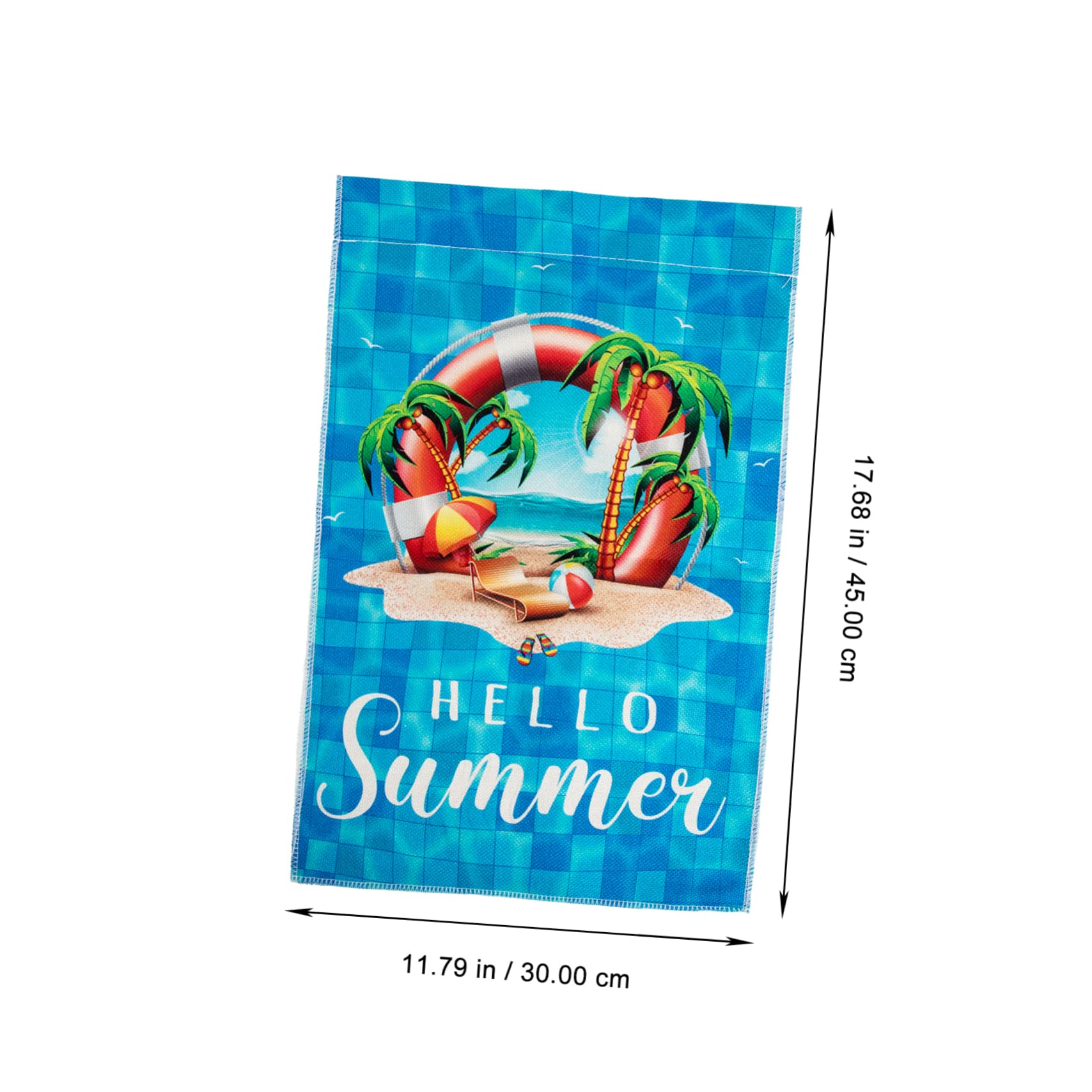 Yardwe 5St Sommerdeko Fahnen terassendeko outdoordeko Gartenflagge Outdoor-Dekoration dekorative Flagge Zeichen im Freien Poolflaggenverzierung Stranddekorationsflagge Polyestertuch