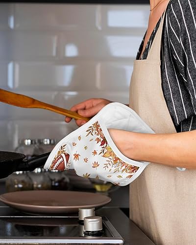 Miniatura 5 de Juego de 3 soportes para ollas de Acción de Gracias para cocina, antideslizantes y aislantes de calor, juego de agarraderas de tela de toalla con