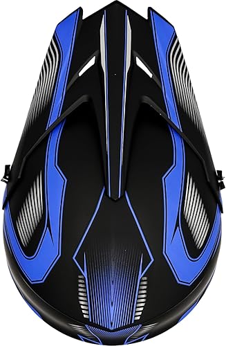 Miniatura 5 de Youth Kids Motocross Helmet Full Face Motorcycle Dirt Bike Off-Road Mountain Bike BMX MX ATV Helmet with(Gloves Goggles Mask) 4Pcs Set - DOT Approved