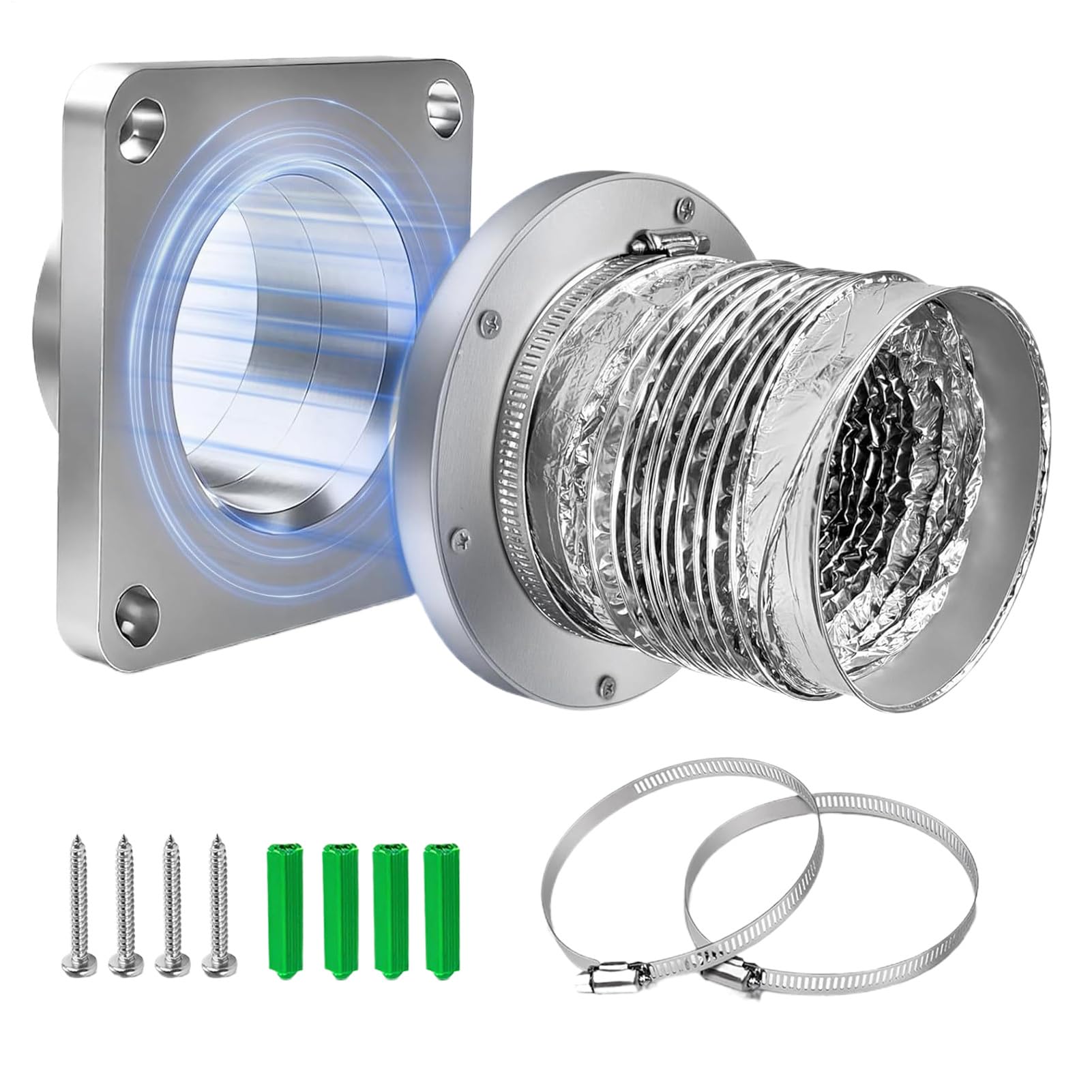 Connecteur magnétique de ventilation pour sèche-linge et tuyau d'échappement universel
