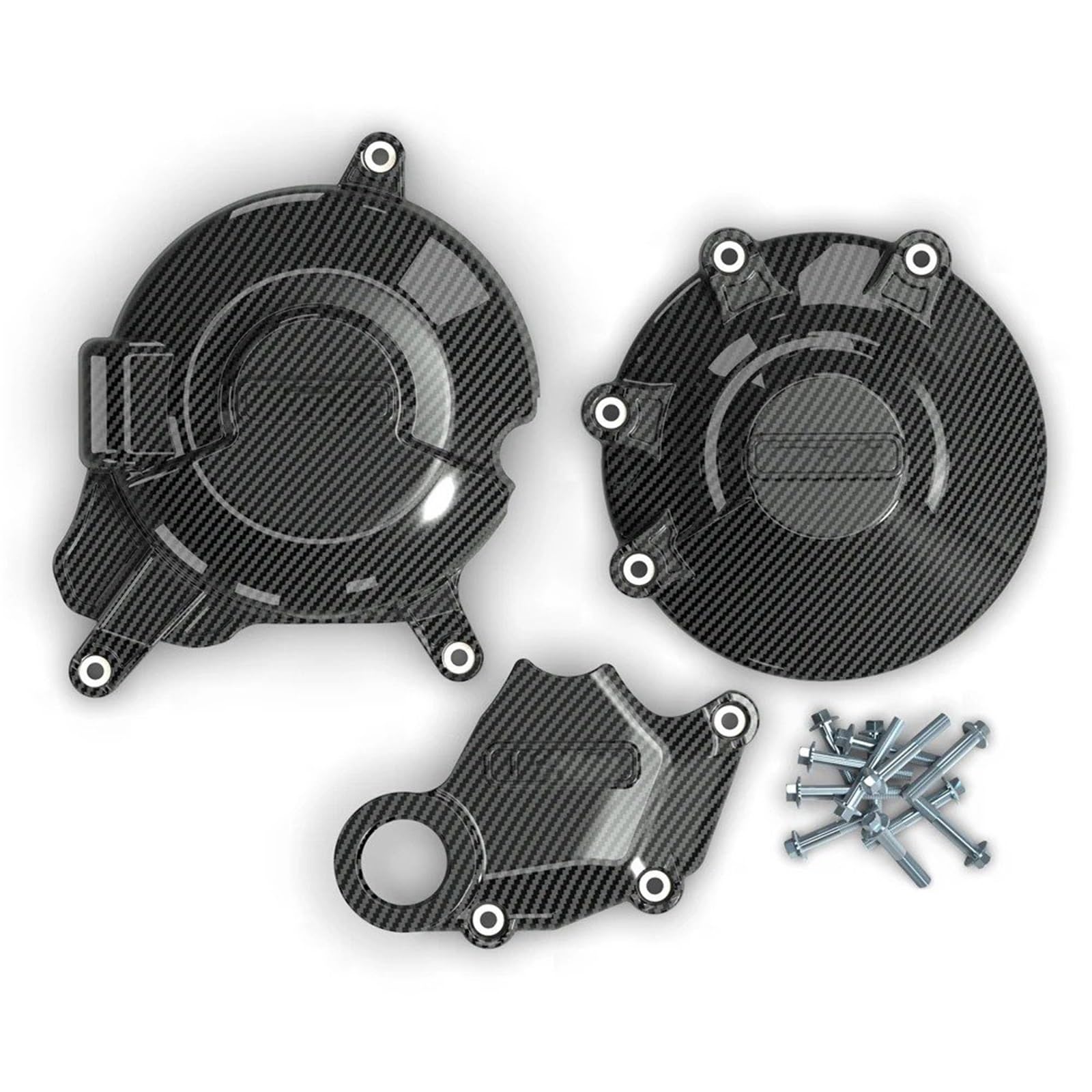 Piastra Paramotore Per Ducati Per Monster 696 796 1100 2008-2015 Copertura Di Protezione Del Motore 695 795 Protezione Del Carter Del Motore Della Motocicletta Paramotore(1 Set-CF)