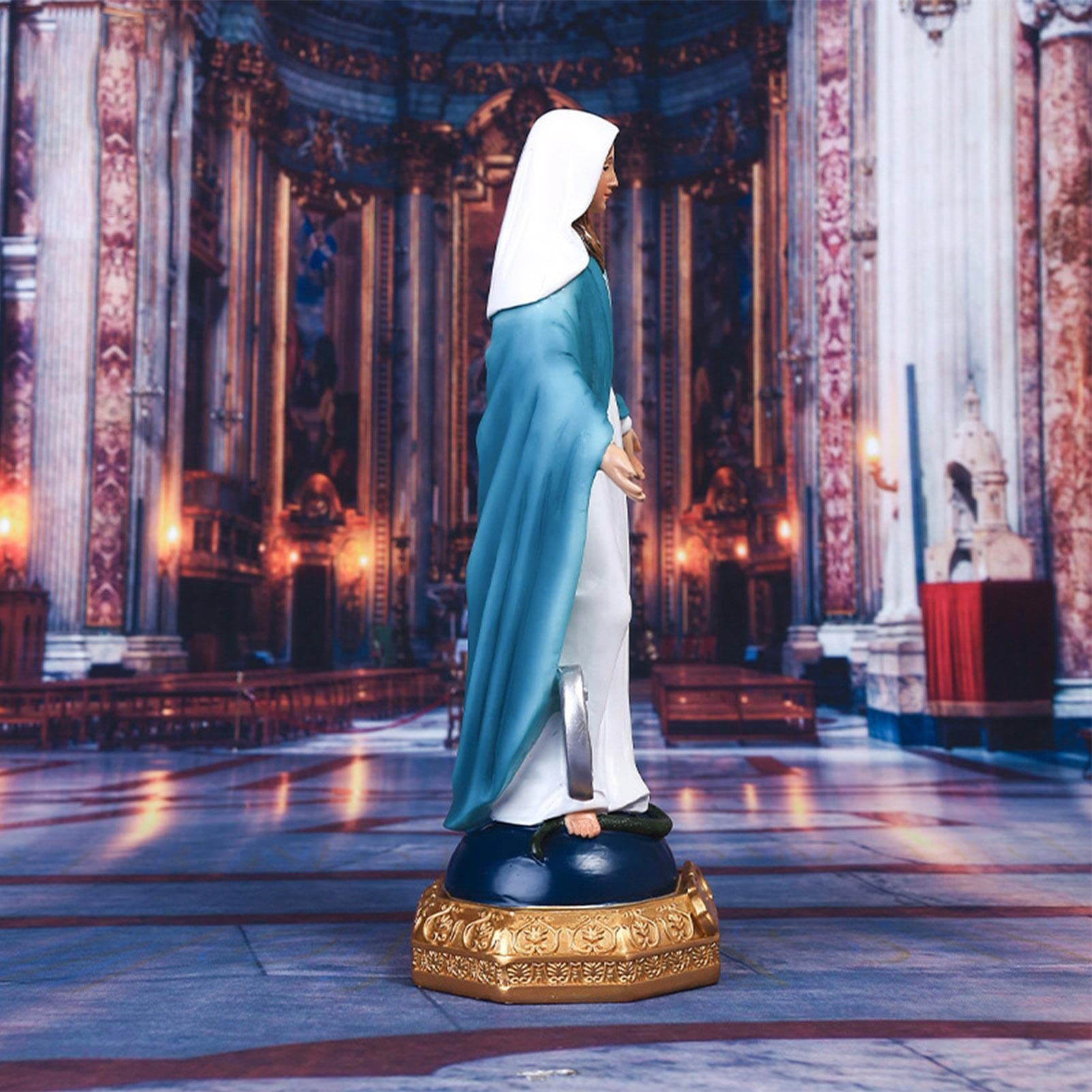 入荷待ち！聖母マリア⑥ ブリキ/アルミ看板 ラウンド インテリア - その他 