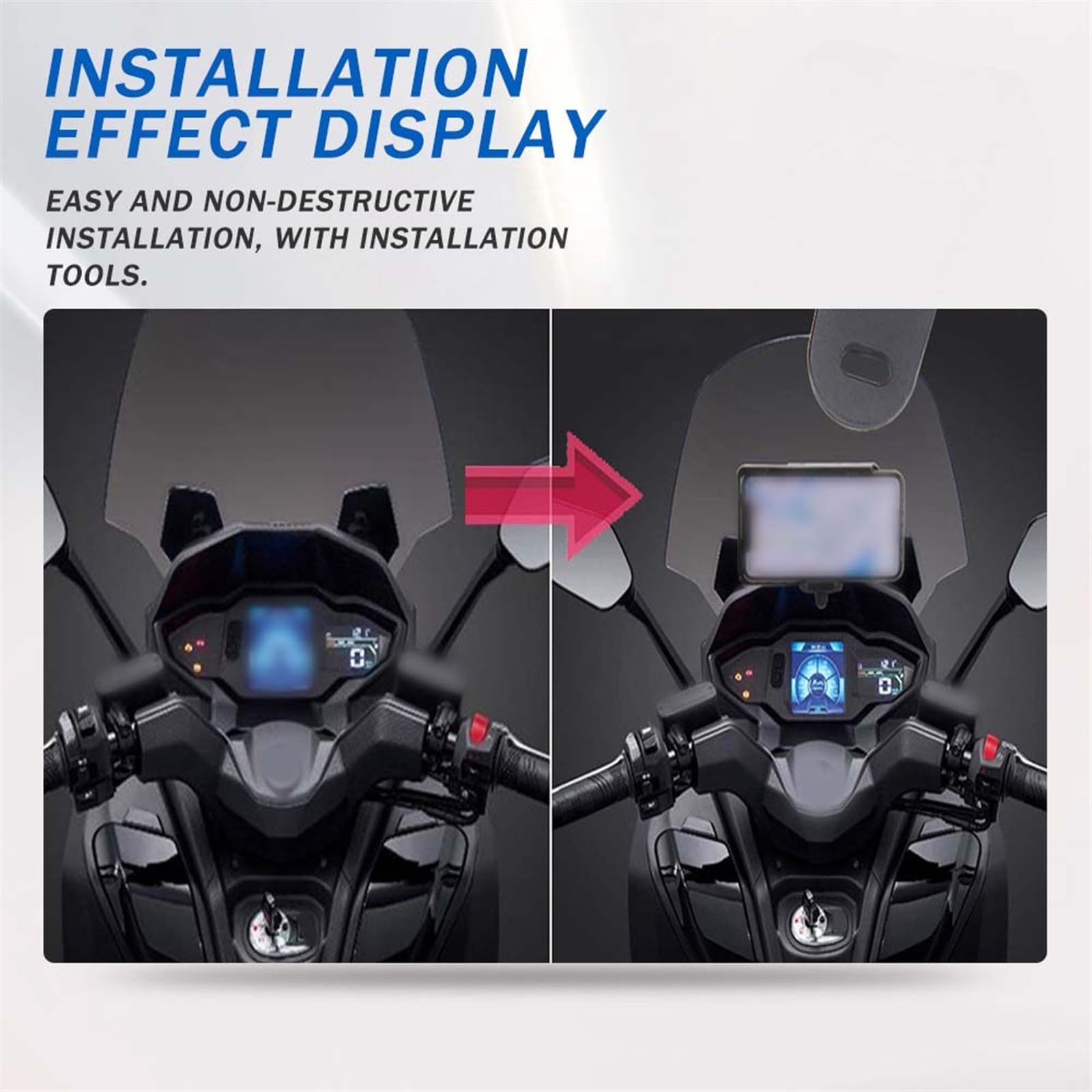 Smartphone Moto GPS Navigation Support Téléphone Support Support pour SYM MAXSYM TL 500 TL500 2019 2020 Navigation