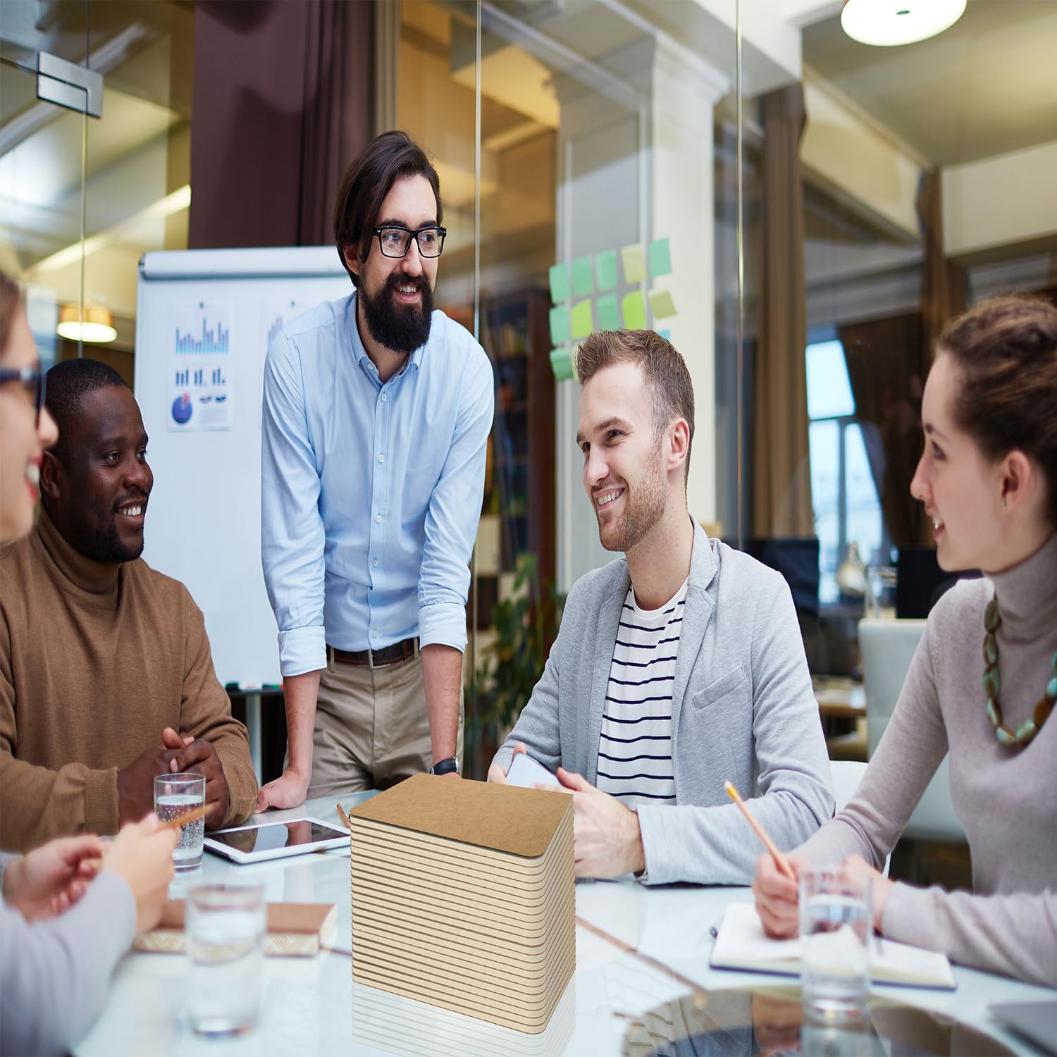 WANBAO 30 Pcs A5 Kraft Paper Notebooks Journal Softcover Notebooks Bulk 5.5 Inch x 8.3 Inch Lined 60 Pages 30 Sheets, Travel Journal Set, for Travelers, Office Supplies - Image 6