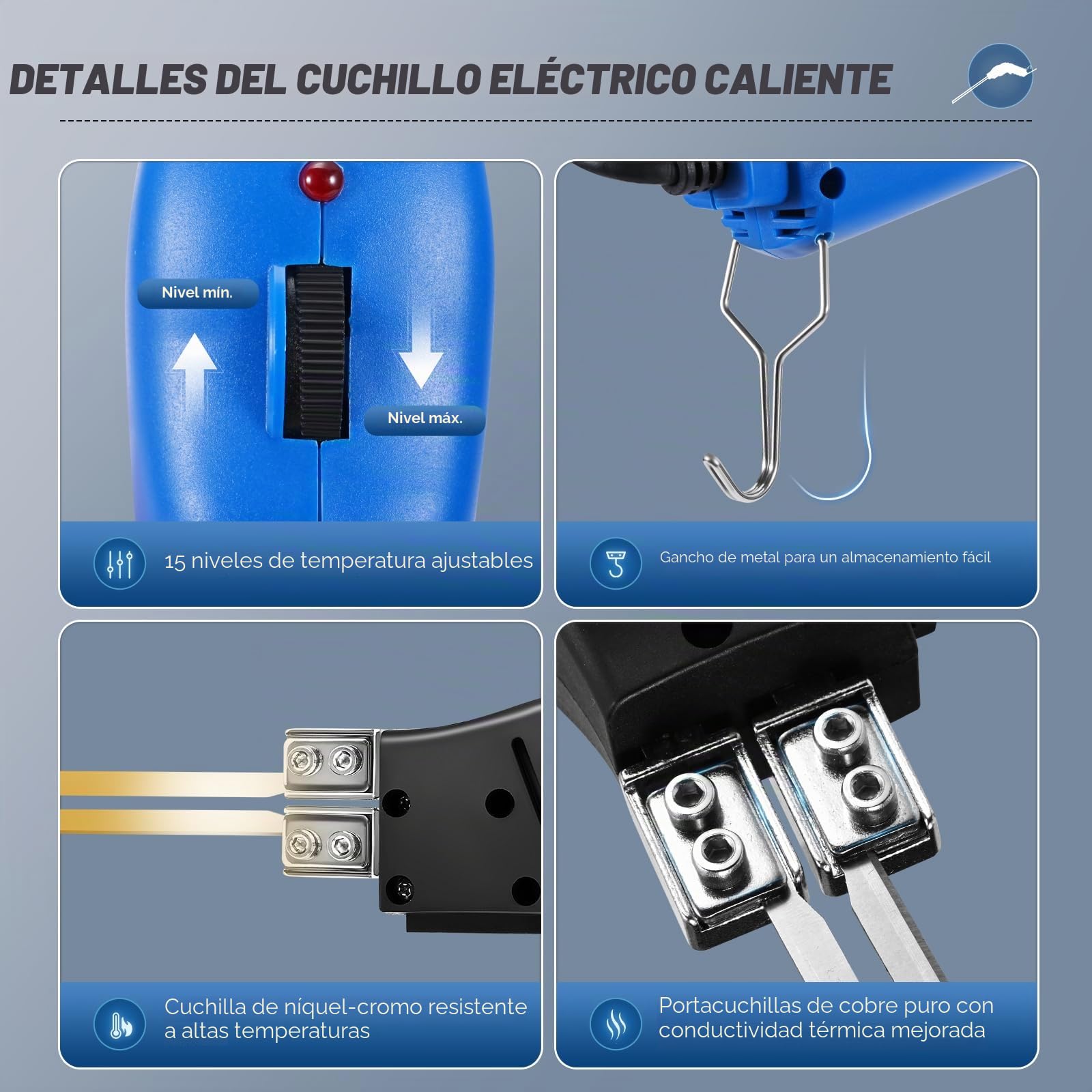 200W Refrigerado por Aire Cortador de Espuma Eléctrico Hot Knife Kit de herramientas de corte de espuma de poliestireno con pinza DIY Alambre caliente con Bendable 24H de Trabajo