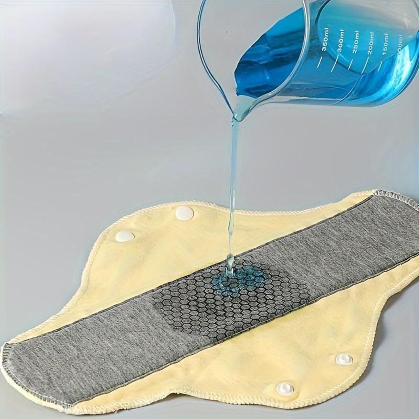 Almohadillas reutilizables para incontinencia | Compresas menstruales reutilizables | Bloc notas época | Compresas sanitarias algodón multicolor 6 piezas | Protectores bragas lavables para mujeres — view 6
