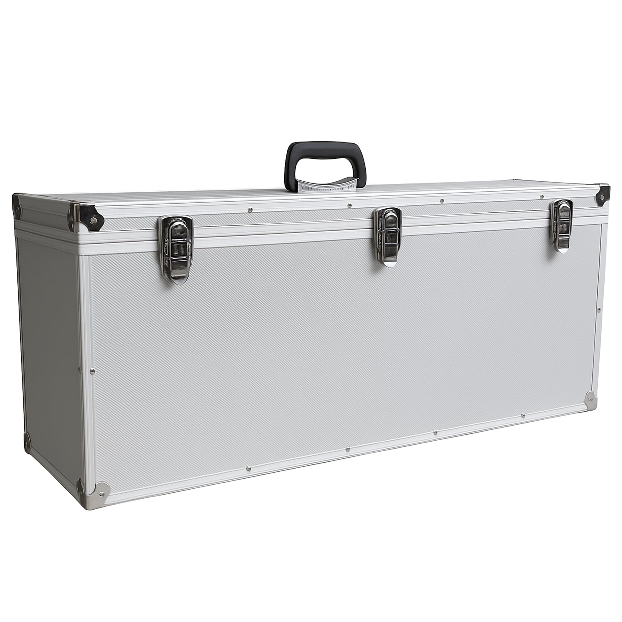 ECI Maleta (LBH) 80 x 25 x 35 cm plata tapa extraíble maletín de música caja de instrumentos de medición de pesca maletín de transporte