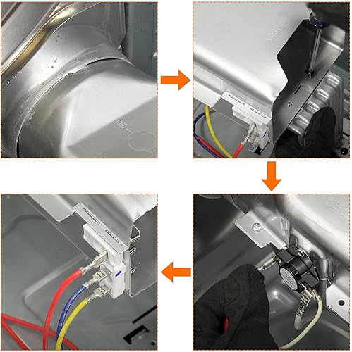 Miniatura 7 de Elemento calefactor de secadora 5301EL1001A compatible con secadora L-G Ken-more de puxyblue Replaces 4980461 AP4438941 PS3527788 EAP3527788