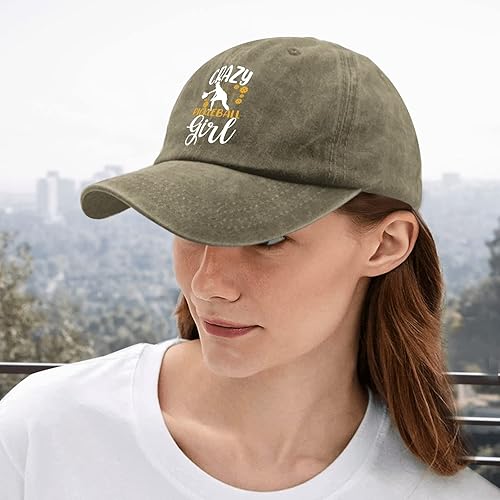 Miniatura 5 de devor Sombrero de papá Crazy Pickleball Girl Gorras de béisbol para hombre, divertido sombrero de mezclilla ajustable