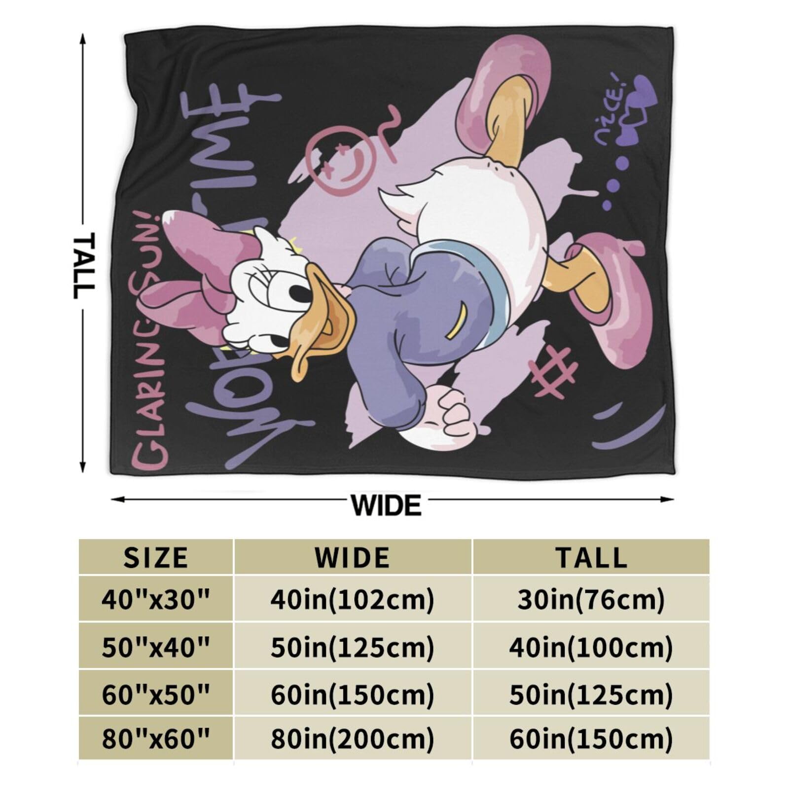 Amazon｜毛布 デイジーダック (2) アニメ ブランケット ひざ掛け