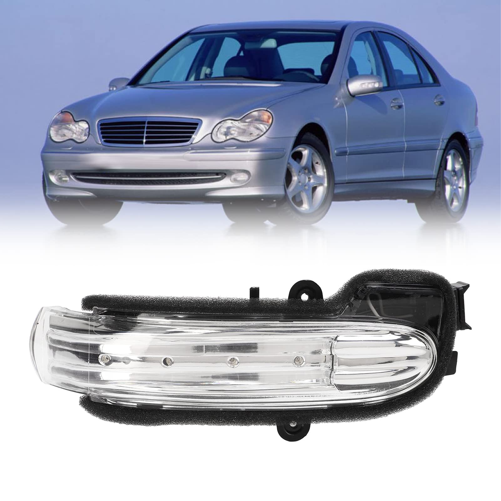 Luz LED de Señal de para Espejo Retrovisor para Clase C W203 4 Puertas 2004 2007 (Izquierda A2038201521)