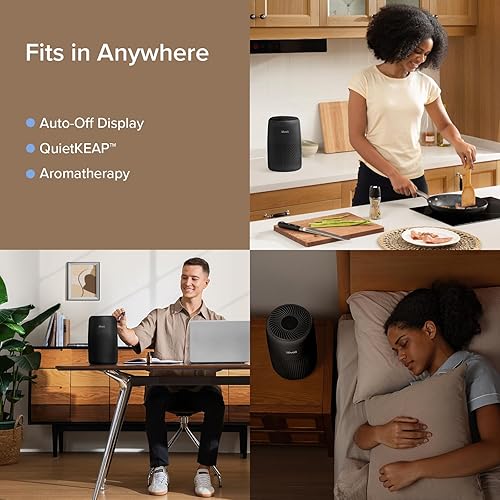 Miniatura 6 de LEVOIT AHAM VERIFIDE - Purificadores de aire para dormitorio y hogar, filtro 3 en 1 con esponja de fragancia para un mejor sueño, filtros de humo,