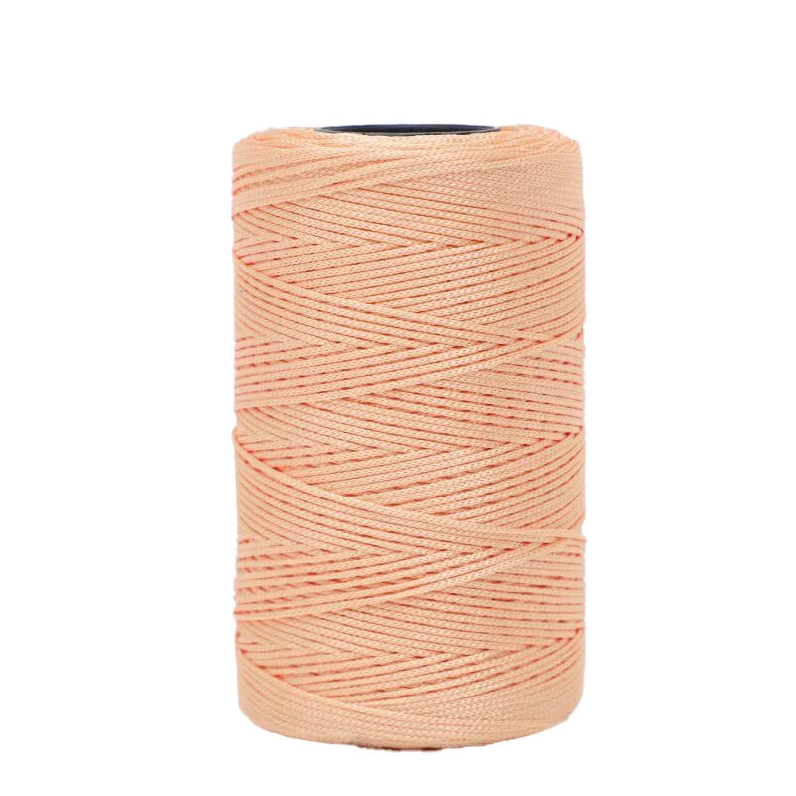 Macramé Polyester Ficelle 1mm 100g tressé macramé cordon glace tricot léger corps fil pour crochet corde pour bricolage main artisanat sac panier coussin maison décorations 4PCS col-46
