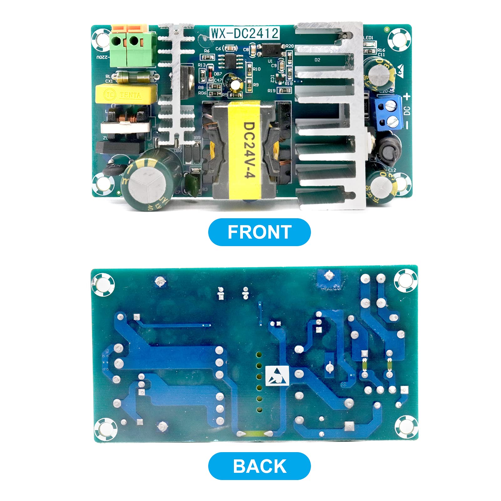 Modulo Alimentazione AC-DC 24V 6A 100W - Convertitore Switching Per Elettronica - Foto 6