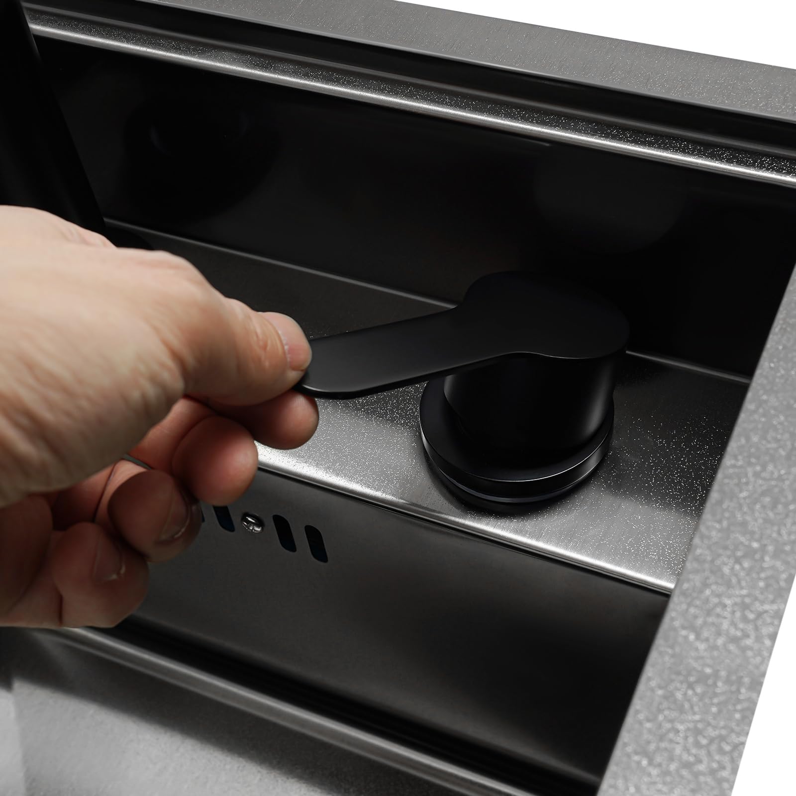 Onzichtbare Roestvrijstalen Spoelbak Met Opvouwbare Kraanafvoerafdekking Voor Bars Camper Kleine Keuken Ingebouwde Verborgen Wastafel Voor Het Gemak Van Het Wassen Van Groenten(30 * 45 * 21cm