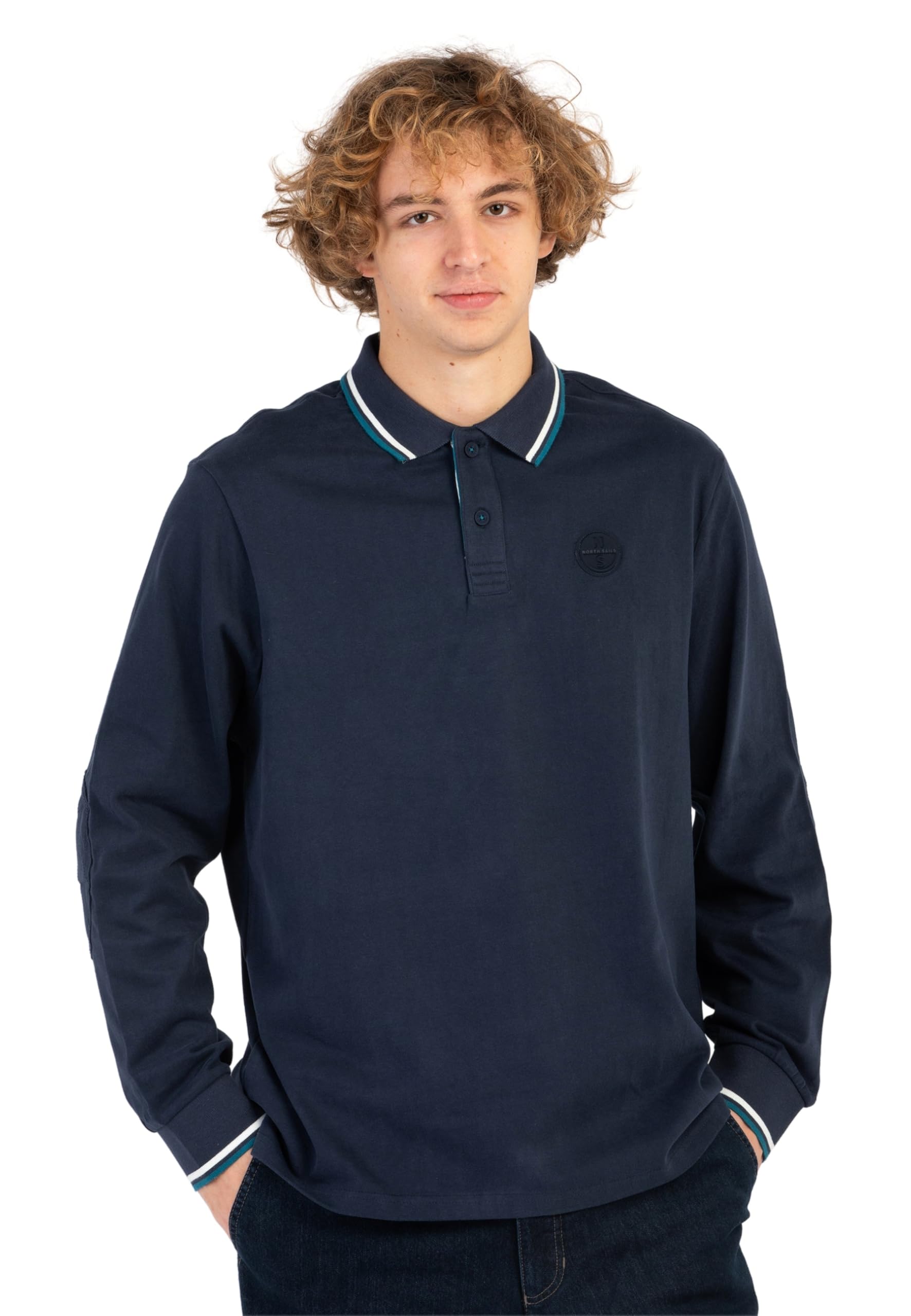 NORTH SAILS Polo Uomo Manica Lunga Cotone Felpato 692336