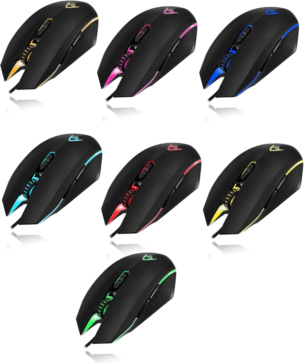 Adesso iMouse X2 Multi-Color 7-Button Programmable Gaming Mouse