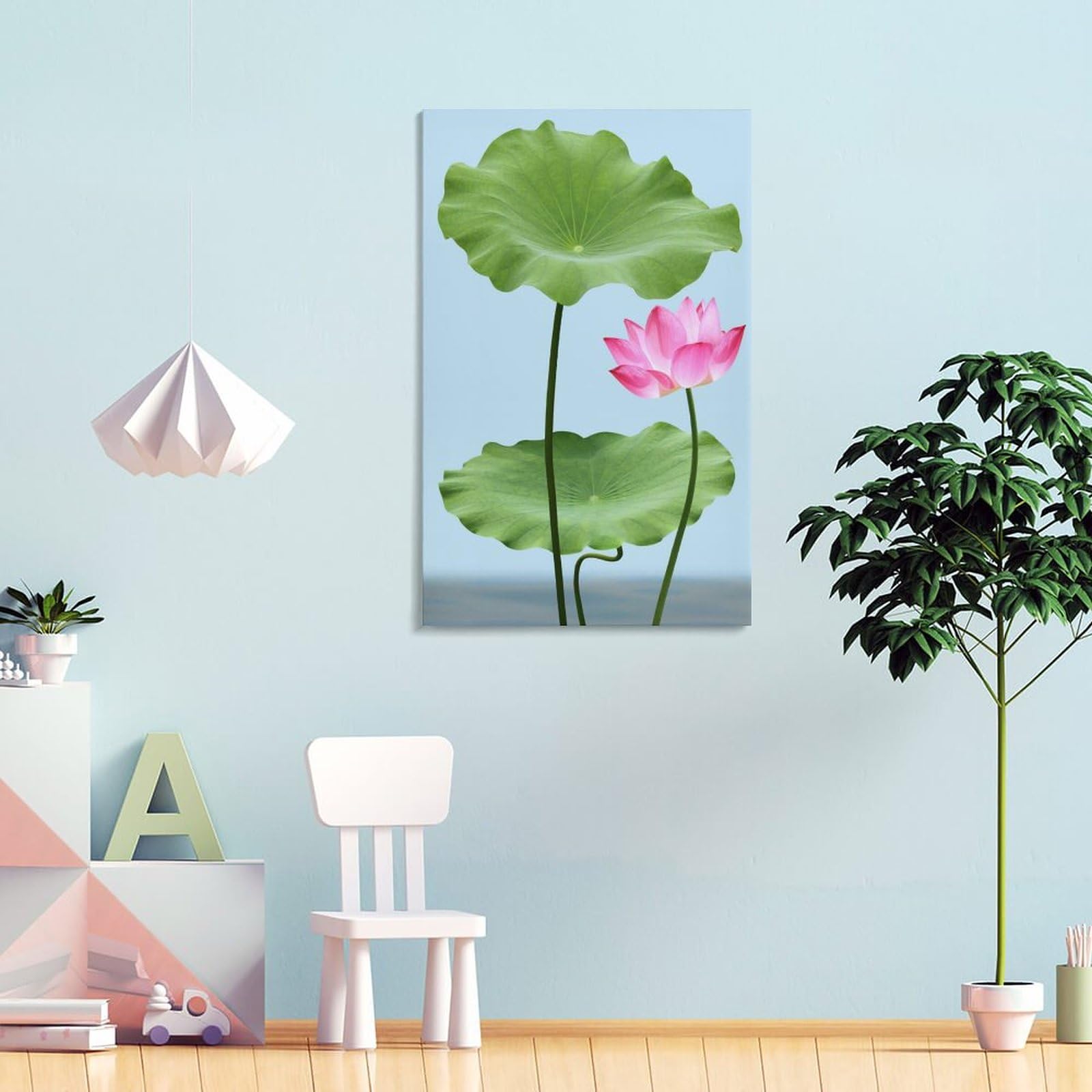 絵画　油彩画　額縁　ボード　蓮　花 絵画 油彩画 額縁 ボード 蓮 花 蓮の絵画 4 (70X50CM) | セオアート