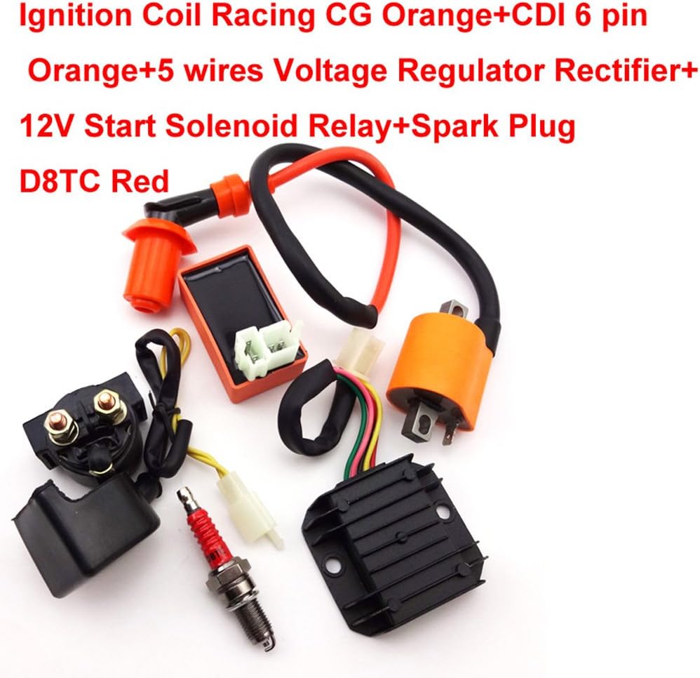 Race Ignition Coil CDI Regulator Rectifier Relay For 150cc 200cc 250cc ATV Quad Taotao