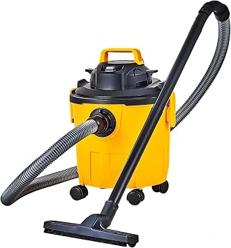 Shop Vacuum Wet And Dry, 5 Gallon 6 Peak HP Wet/Dry Vac, Powerful Suction with Blower Function with Attachments 2-in-1 Crevice Nozzle, Small Shop Vac Perfect for Carpet Debris, Pet Hair, Car