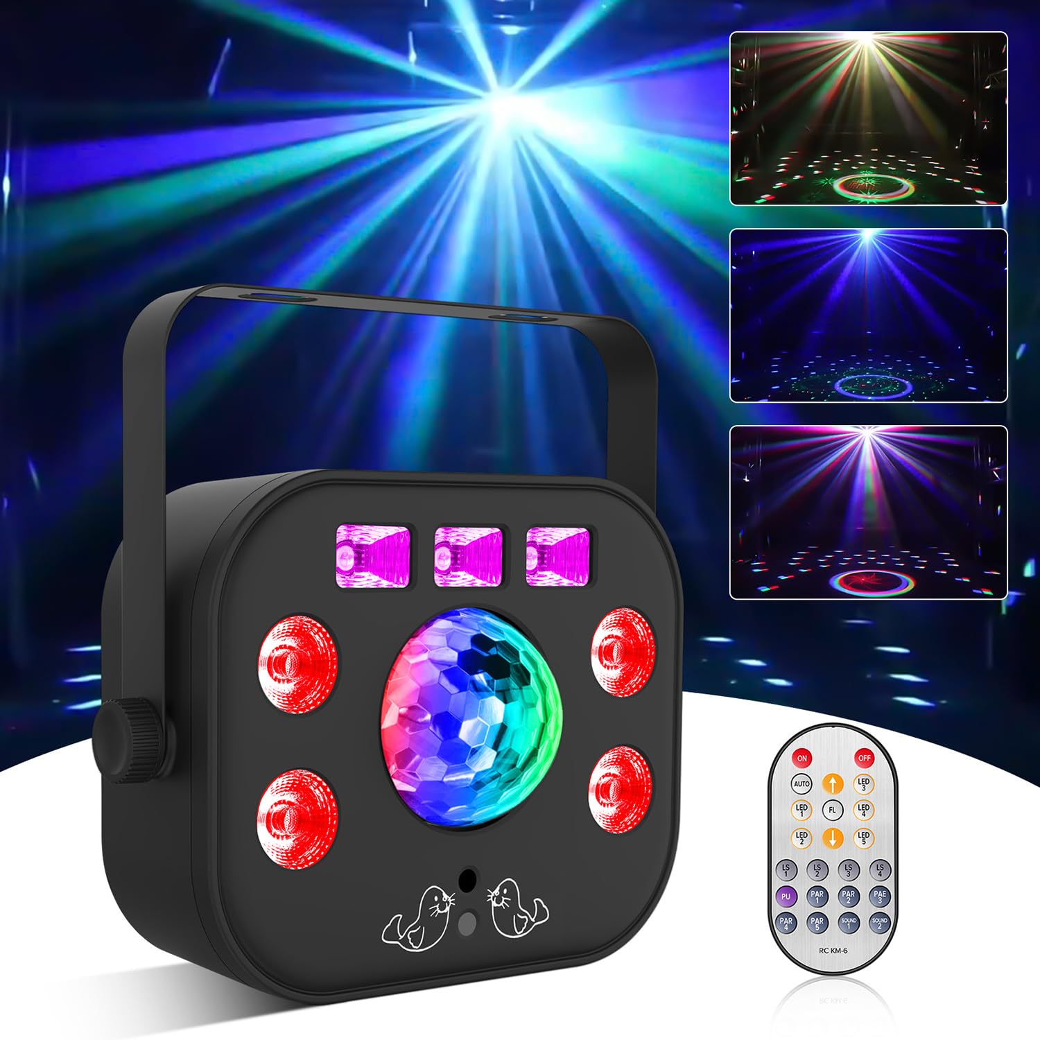 Lumières DJ 5 en 1 pour simplifier votre éclairage de fête sans encombrer votre salon