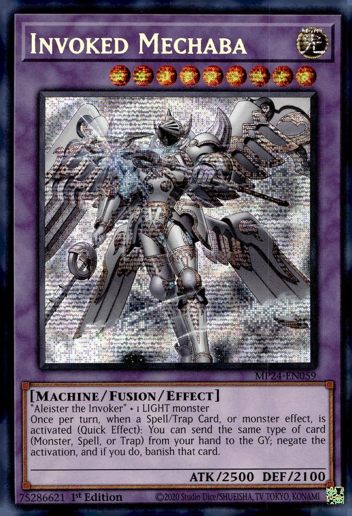 Invoked Mechaba (Alternate Art) - MP24-EN059 - Prismatic Secret Rare - 1st Edition