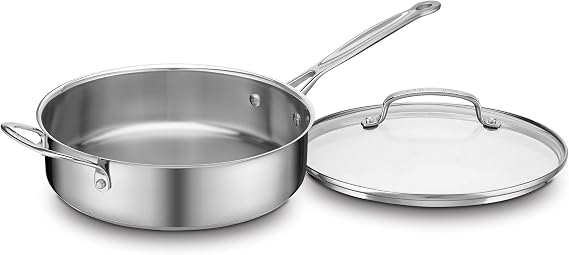 Cuisinart 77-17N Stainless Steel Chef's Classic Stainless, 17-Piece, Cookware Set & C77WTR-15P Advantage-Sets-Rivet, 15-Piece, White