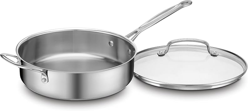 Cuisinart 77-17N Stainless Steel Chef's Classic Stainless, 17-Piece, Cookware Set & C77WTR-15P Advantage-Sets-Rivet, 15-Piece, White