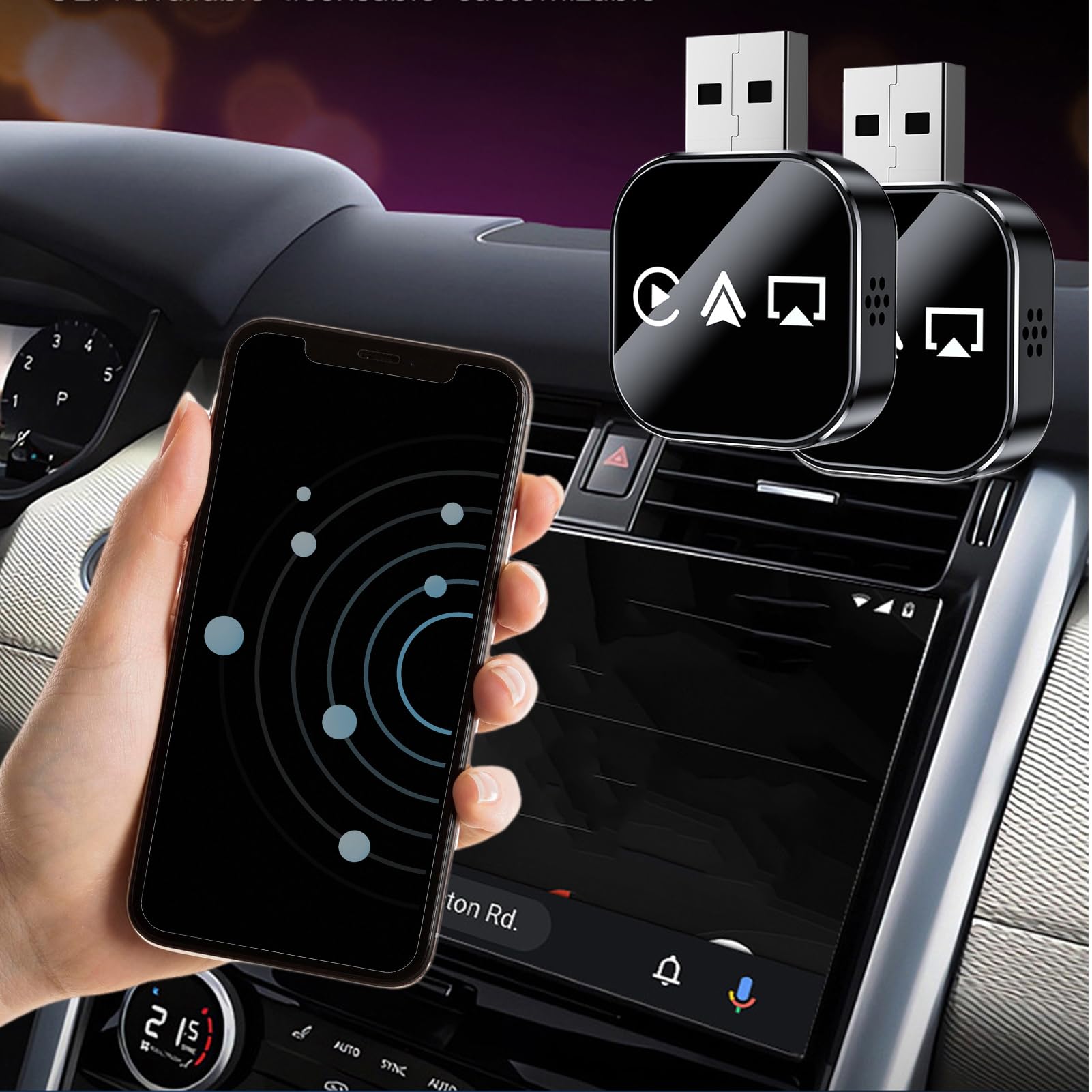 Adaptateur Affichage Auto Convertisseur À Connexion Auto
