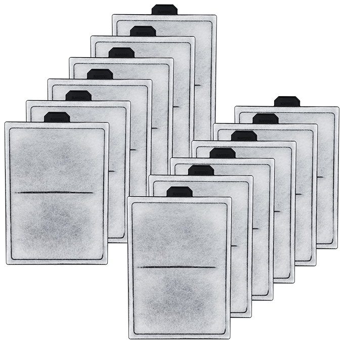 HiTauing PF-L 碳滤芯（12个装）适用于Top Fin Silenstream系列过滤器