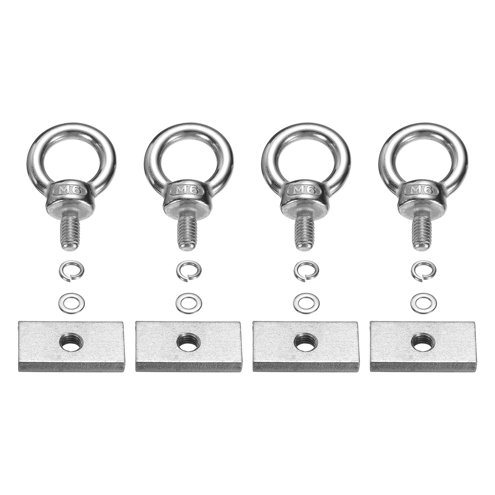 PATIKIL M6 x 11mm Eye Bolt Set