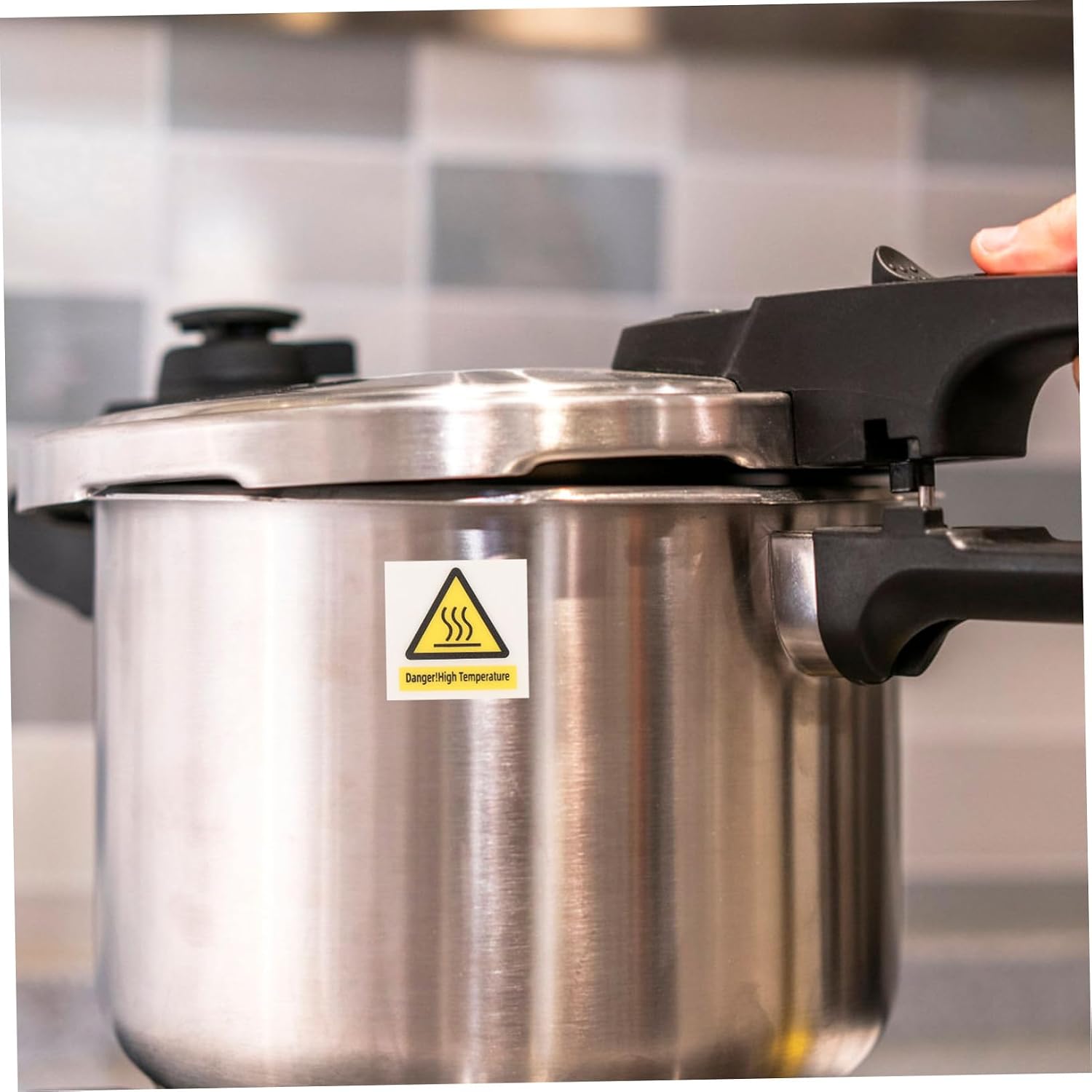 ABOOFAN 40sheets High Temp Warning Sticker Thermal Label for Equipment Caution Hot Surface Sign