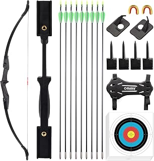 LWANO 52" Takedown Recurve Bow and Arrow Set for Adults & Youth - Beginner Archery Kit, 20-40LB, Left/Right Handed