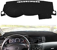 Vista 1 de Protector para tablero de automóvil a medida para Toyota Corolla 2003 2004 2005 2006 2007 2008, protector de capucha de tablero (negro) Z01