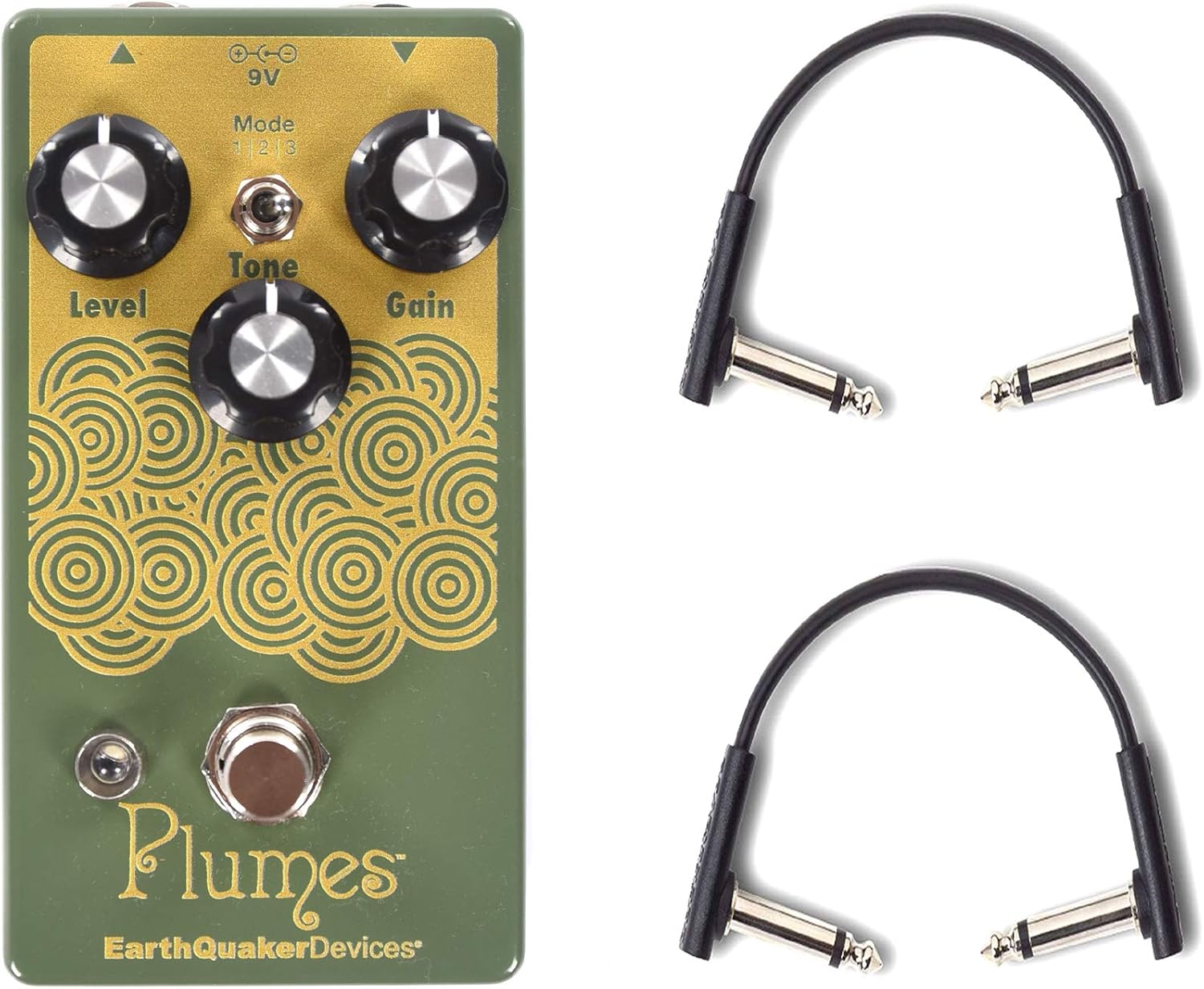 Earthquaker Devices Plumes Small Signal Shredder w/RockBoard Flat Patch Cables Bundle