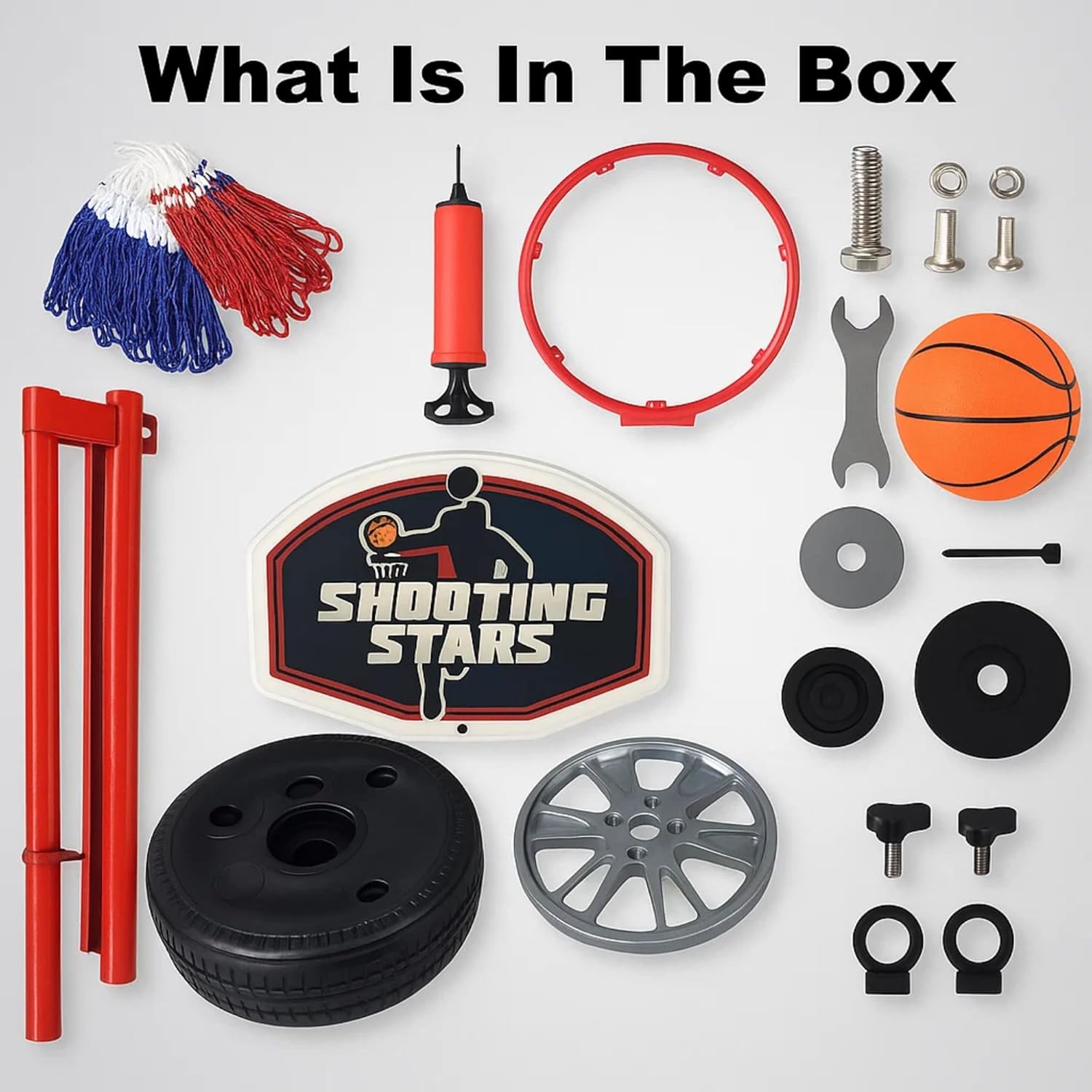 Toddler Basketball Hoop Indoor - Basketball Hoop Toddler, Adjustable Indoor & Outdoor Mini Court - Christmas & Birthday Gift for Ages 4-8 Includes Basketball Goal, Stand and Balls