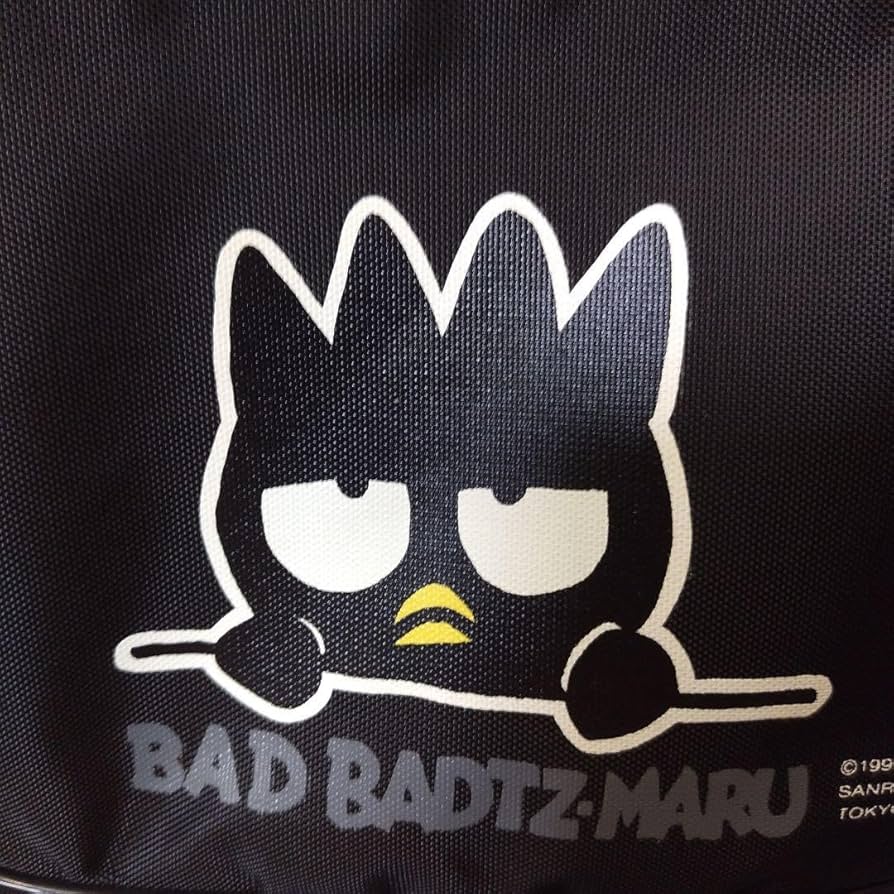 バッドばつ丸 ミニ バッグ ポーチ ブラック 1996年 激レア 平成レトロ バッドばつ丸 ミニ バッグ ポーチ ブラック 1996年 激レア 平成