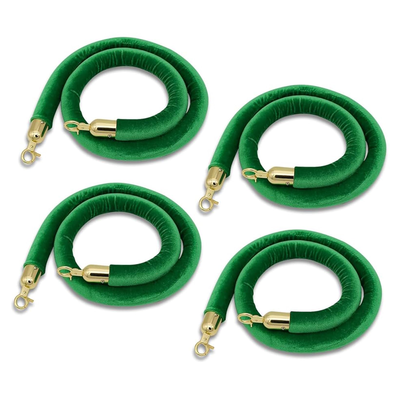 Set di corde di velluto | 100 cm for teatri, feste, hotel, ristoranti: confezione da 4 corde in velluto for la gestione delle code